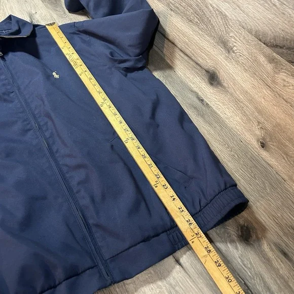 Vintage Polo Ralph Lauren Bi-Swing Windbreaker Jacket Navy Blue Men's Size L